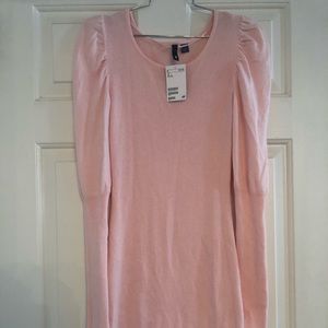 H&M pink knit dress